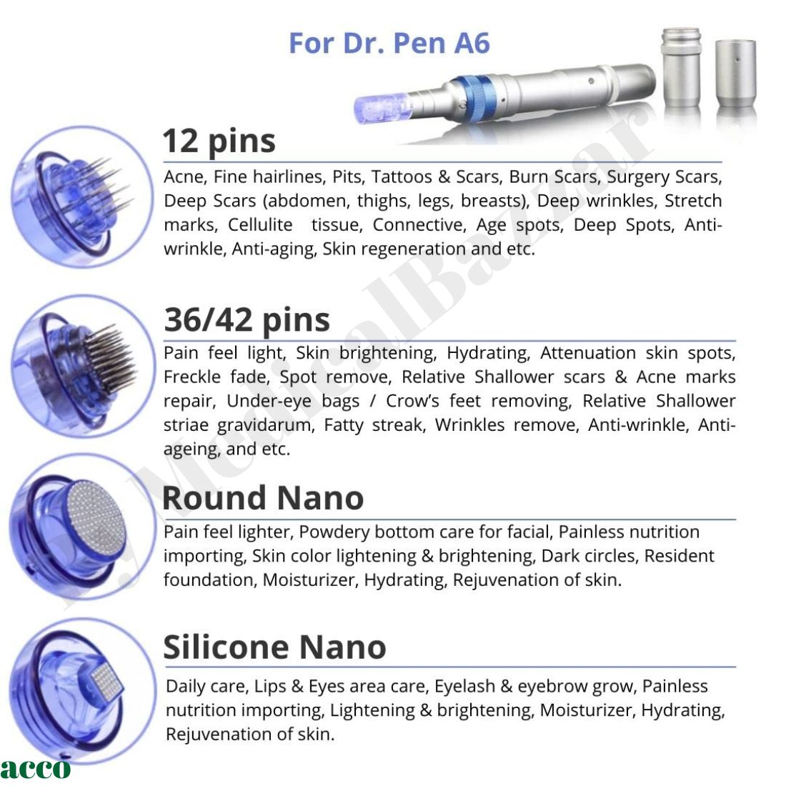 Dr. Pen Ultima A6 Replacement Cartridges