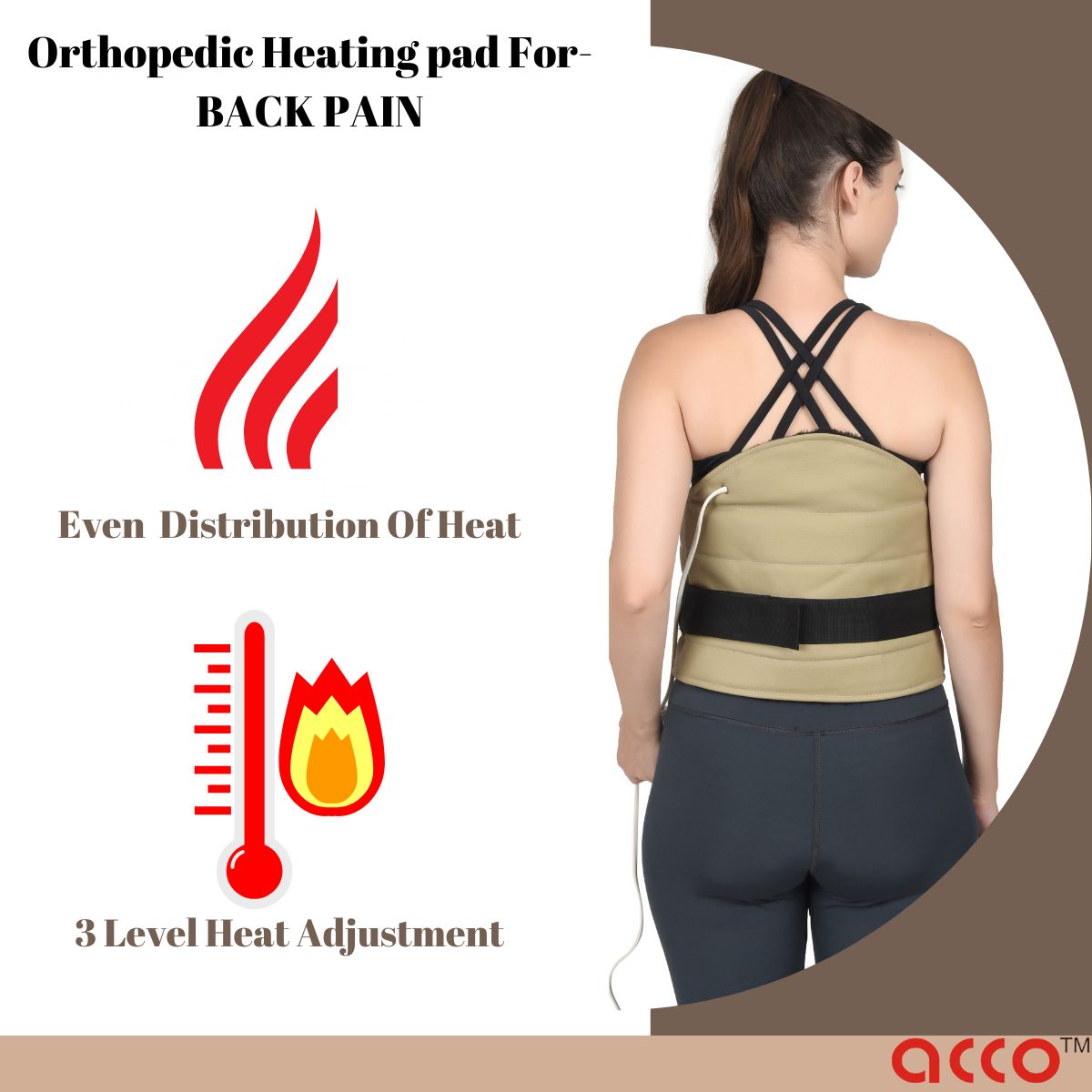 Electric heat belt for back clearance pain