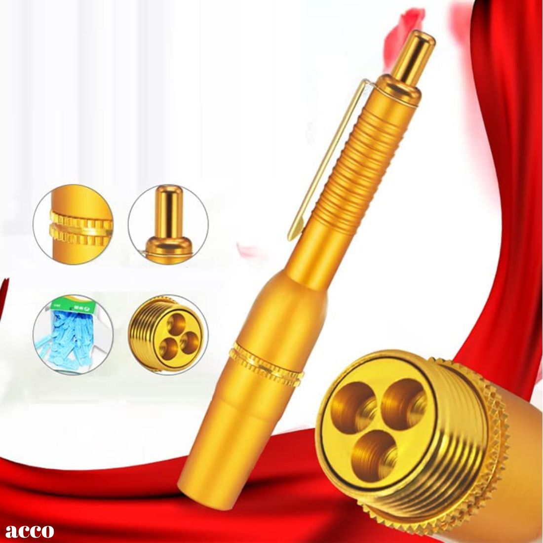 acco Hijama 3 Pin Pen For Cupping & Acupuncture Therapy