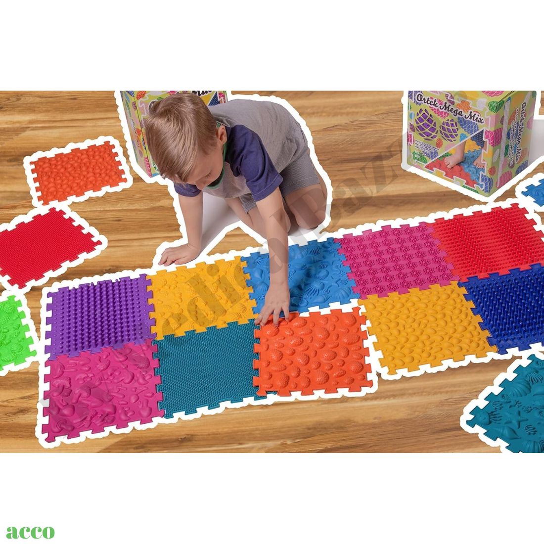 Sensory Floor Mats for Sensory Kids Set of 10Pcs Imported