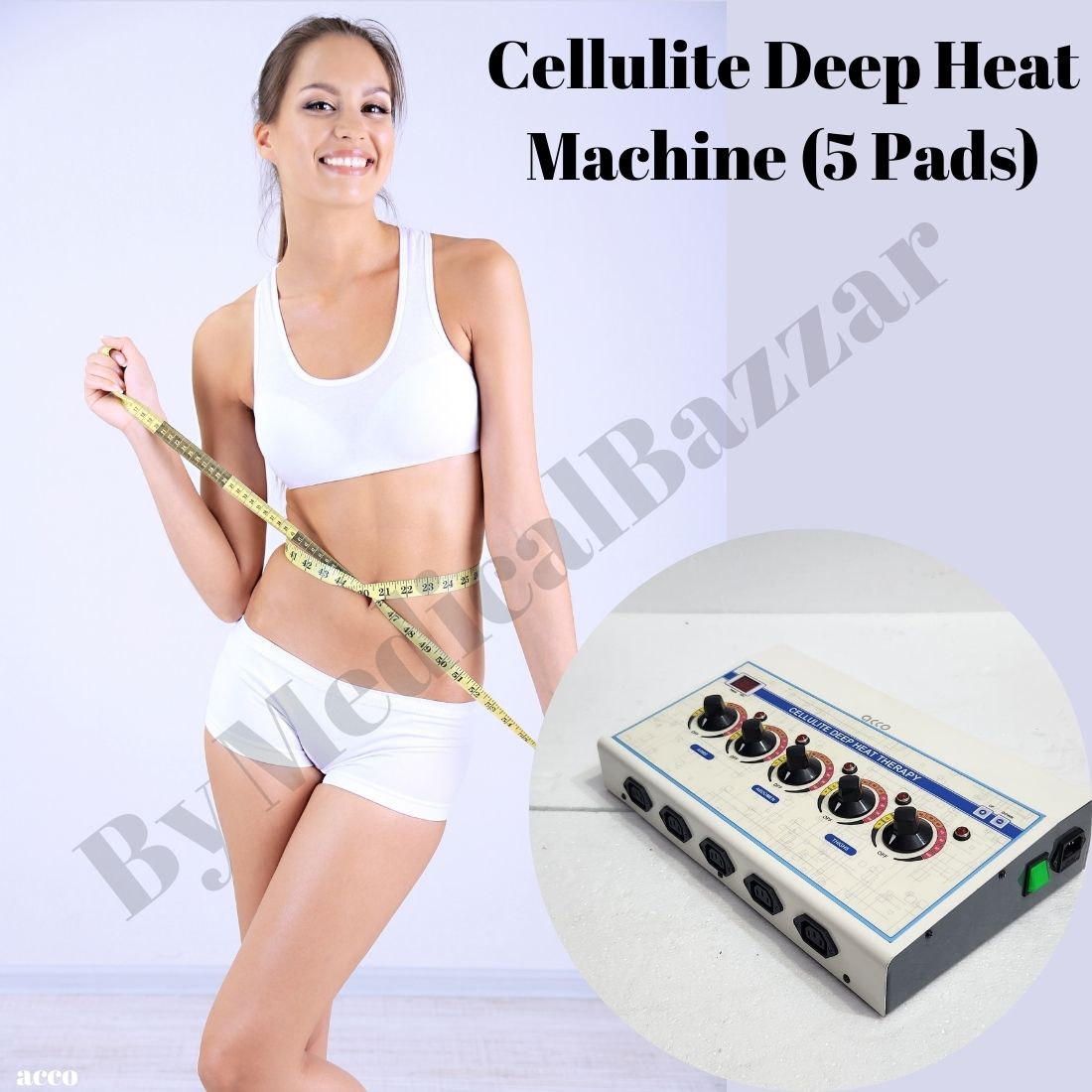 acco Cellulite Deep Heat Therapy Machine 5 Pads